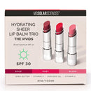 MDSolarSciences Hydrating Sheer Lip Balm, Vivids Trio (Case of 48)