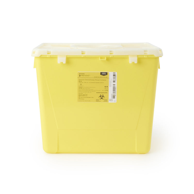 McKesson Brand McKesson Prevent Sharps Container, 8 Gallon, 13-1/2 x 17-3/10 x 13 Inch (9/CS) 