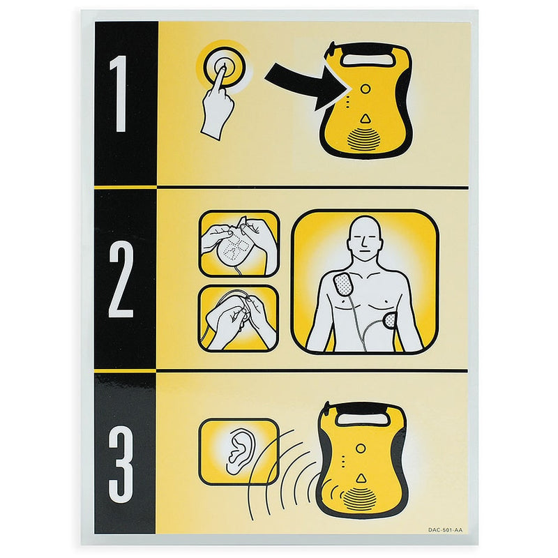 Defibtech Quick Start Card  For Lifeline DDU-100 Series AEDs