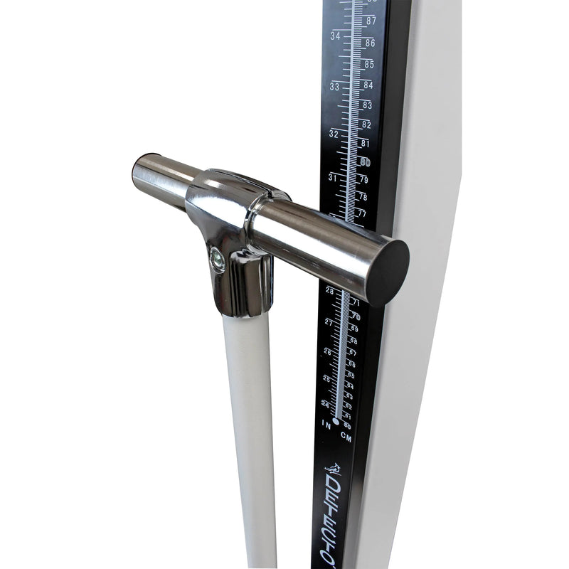 Detecto 449 Physician Scale handle closeup
