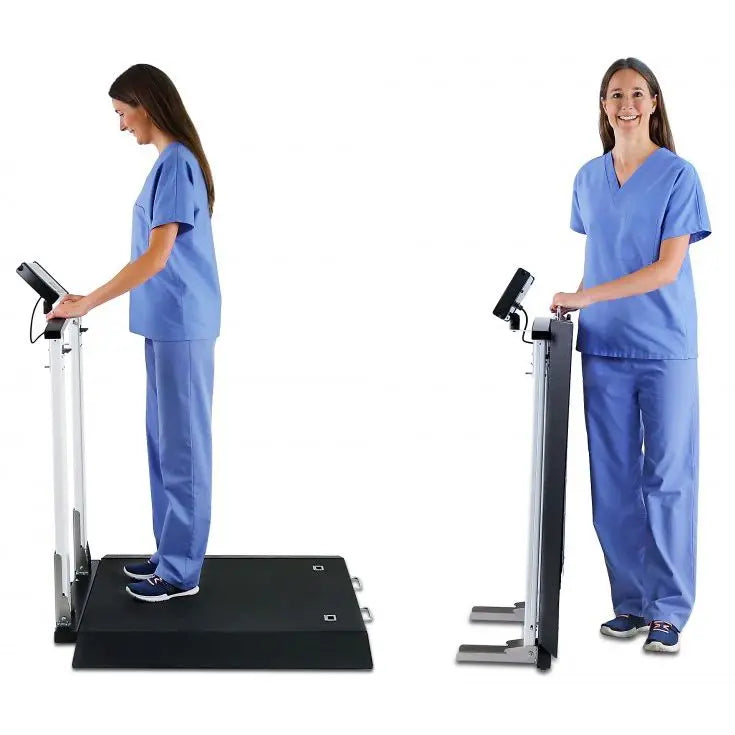 Detecto 6560 Portable Wheelchair Scale with Handrail - Demo
