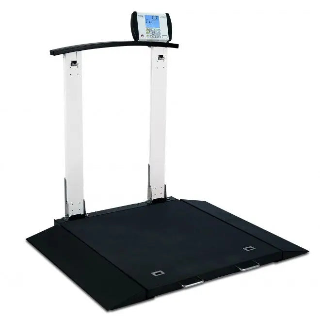 Detecto 6560 Portable Wheelchair Scale with Handrail
