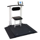 Detecto 6570 Portable Wheelchair Scale with Handrail and Seat