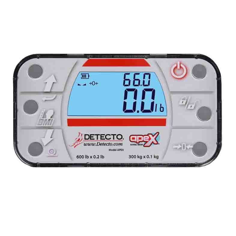 Detecto Apex Digital Clinical Scale with Sonar Height Rod 