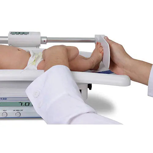 Detecto Digital Convertible Pediatric Scale Measuring Rod In Use