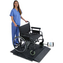 Detecto Digital Portable Bariatric Wheelchair Scale with wheelchair
