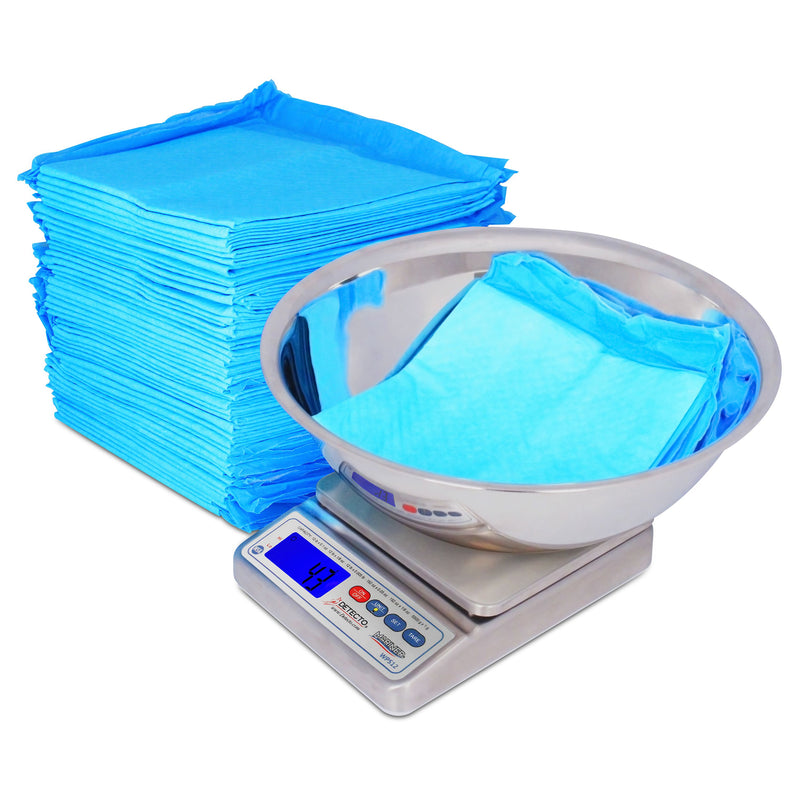 Detecto Digital Scale with Utility Bowl - angled