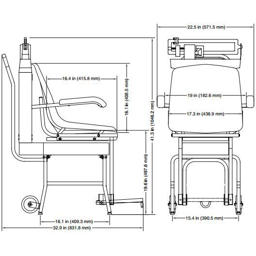 Detecto Mechanical Chair Scale 