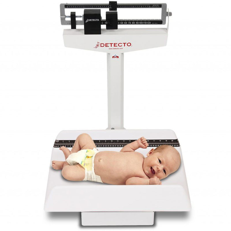 Detecto Mechanical Flat Tray Pediatric Scale 