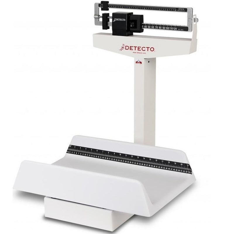 Detecto Mechanical Flat Tray Pediatric Scale  Model 451 - Metric - 65 kg x 20 g