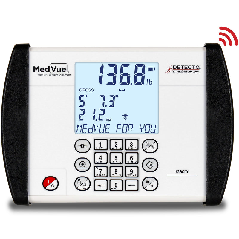Detecto MedVue Medical Weight Analyzer  Imperial/USA - With Bluetooth/WiFi