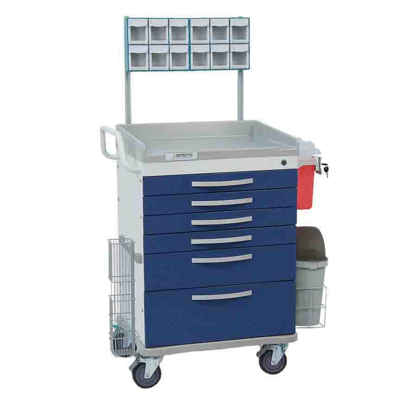Detecto Rescue Series Loaded Anesthesiology Medical Cart