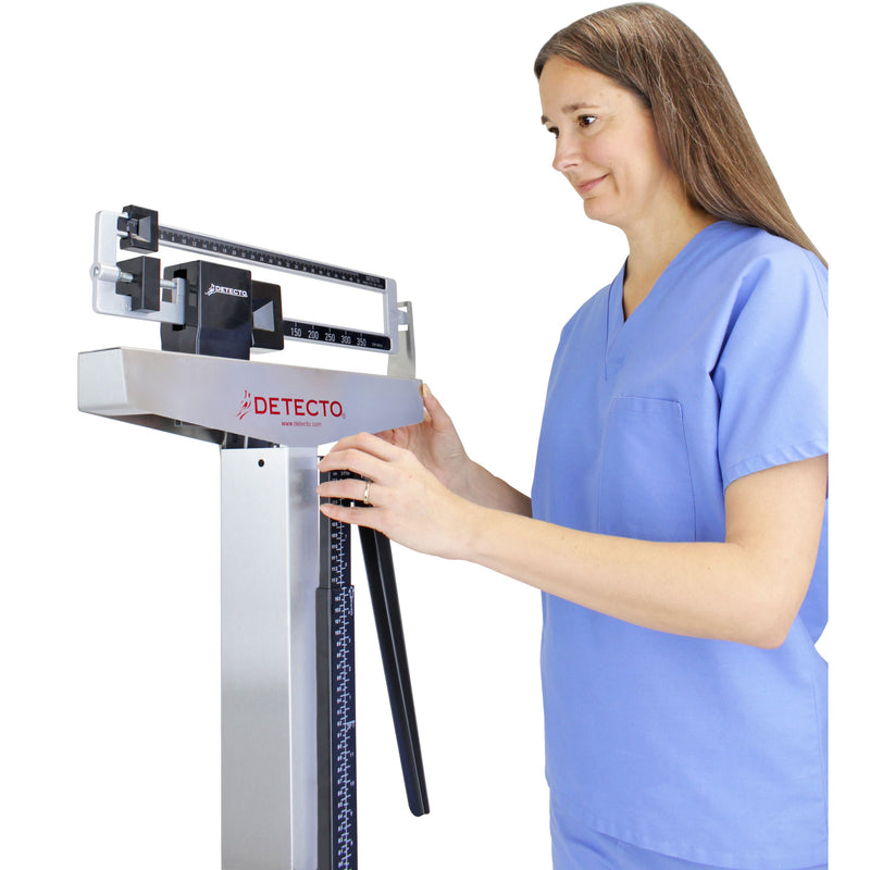 Detecto Stainless Steel Weigh Beam Physician Scale 