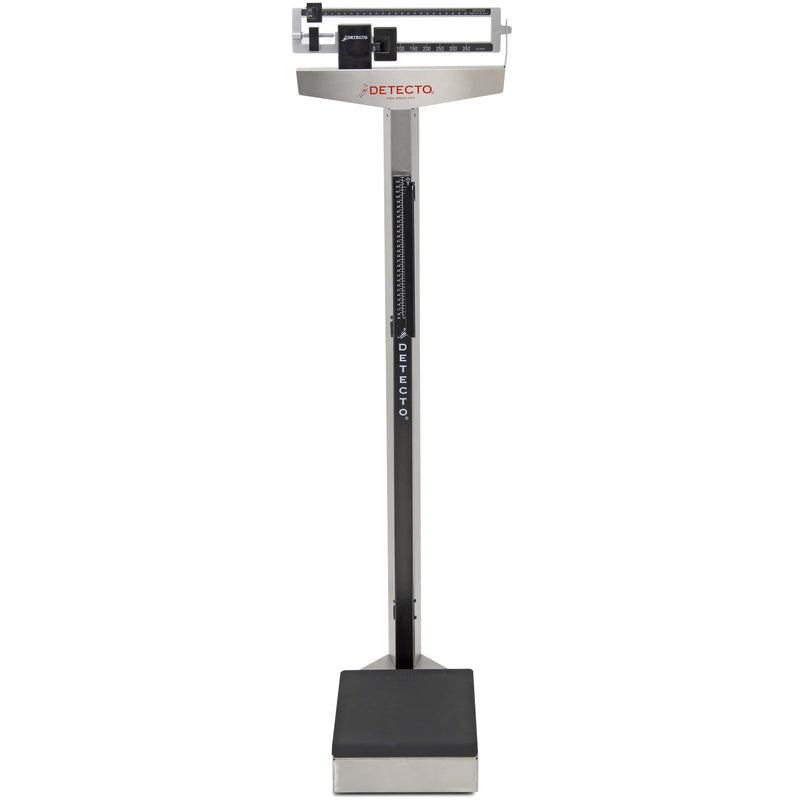 Detecto Stainless Steel Weigh Beam Physician Scale  2391S - Metric with Height Rod
