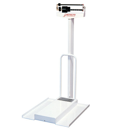 Detecto Stationary Mechanical Wheelchair Scale with Ramp  Model 4851 - Metric