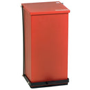 Detecto Step-On Epoxy Waste Receptacle - Red Close-Up