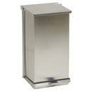 Detecto Step-On Stainless Steel Waste Receptacle - Close-Up