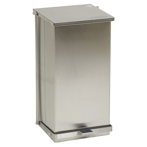Detecto Step-On Stainless Steel Waste Receptacle 