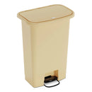 Detecto Waste Mate Receptacle  Receptacle, 18 Gallon, Beige