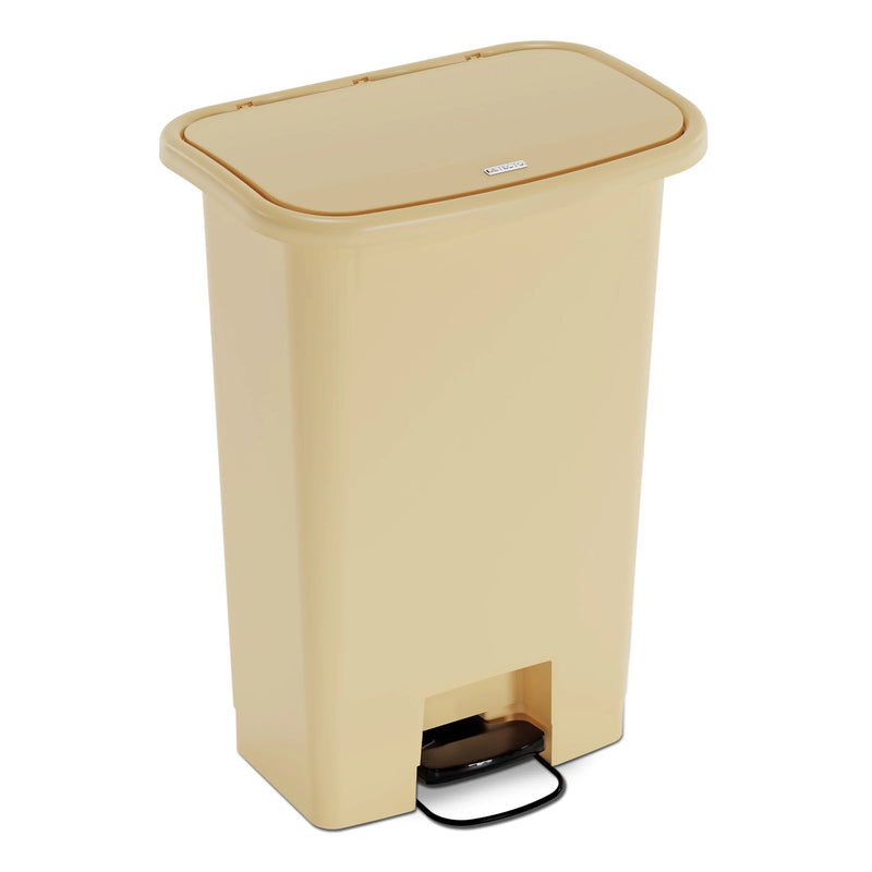 Detecto Waste Mate Receptacle  Receptacle, 18 Gallon, Beige
