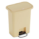 Detecto Waste Mate Receptacle  Receptacle, 8 Gallon, Beige