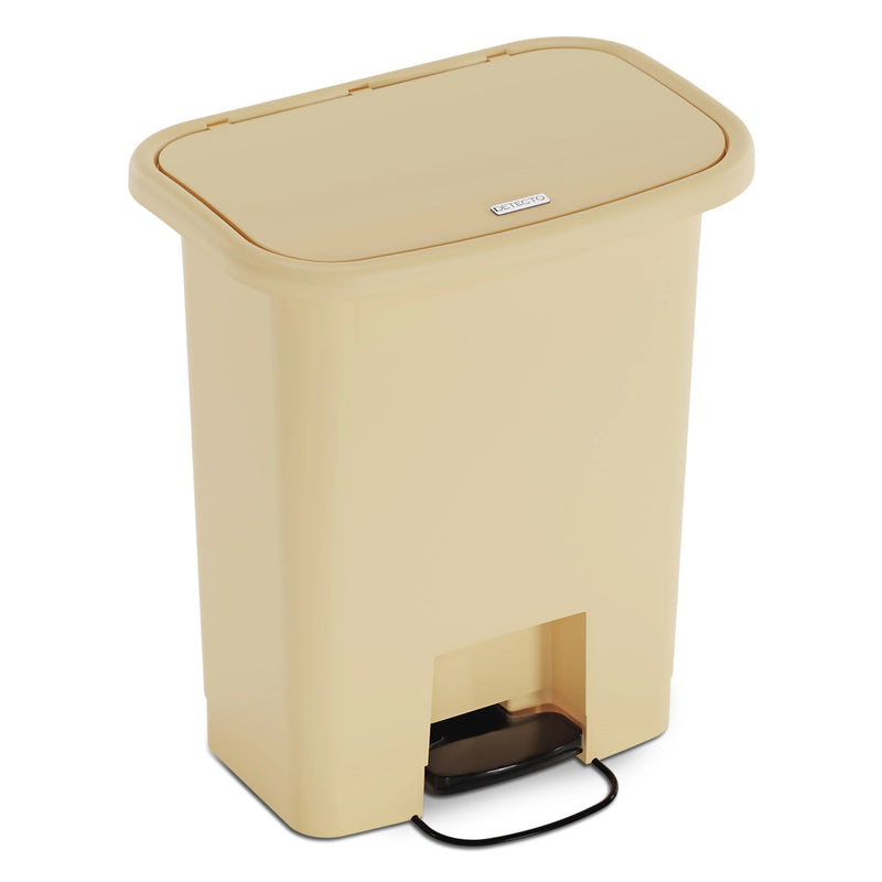 Detecto Waste Mate Receptacle  Receptacle, 8 Gallon, Beige