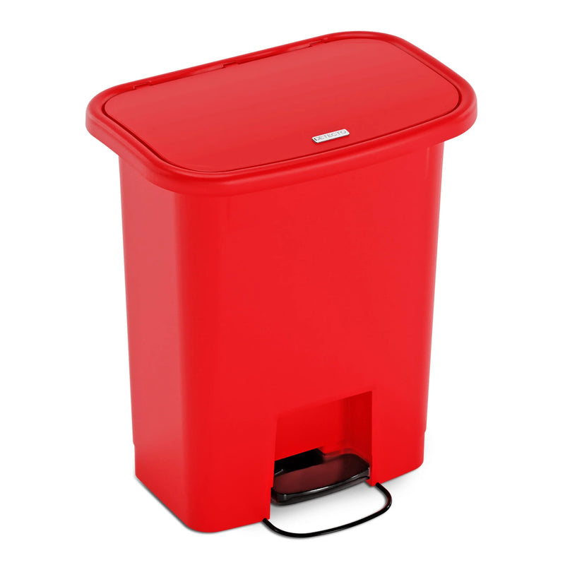 Detecto Waste Mate Receptacle  Receptacle, 8 Gallon, Red