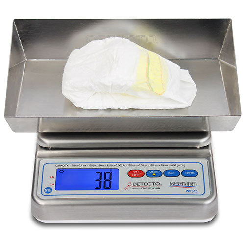 Detecto WPS12DT Mariner Waterproof Wet Diaper Scale