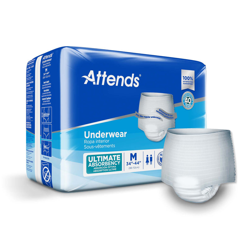 Attends Advanced Underwear, Medium (Case of 80)