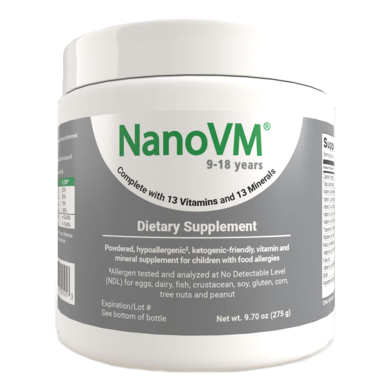 Solace Nutrition NanoVM 9 – 18 Years Dietary Supplement, 275-gram jar 