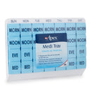 Apex Medi Tray Pill Organizer, Days of the Week / Morn, Noon, Eve, Bed (48/CS)