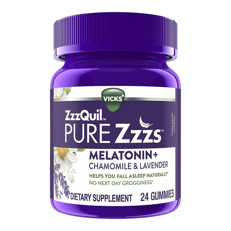 Procter & Gamble ZzzQuil Pure Zzzs Melatonin + Chamomile & Lavender Gummies, Wildberry Vanilla