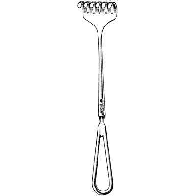 Sklar Volkman Retractor - 4-1/2", Blunt, 6 Prongs - 60-4256