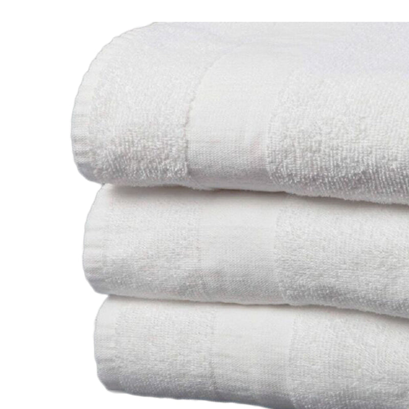 White Bath Towel, 22 x 44 Inch (Dozen)