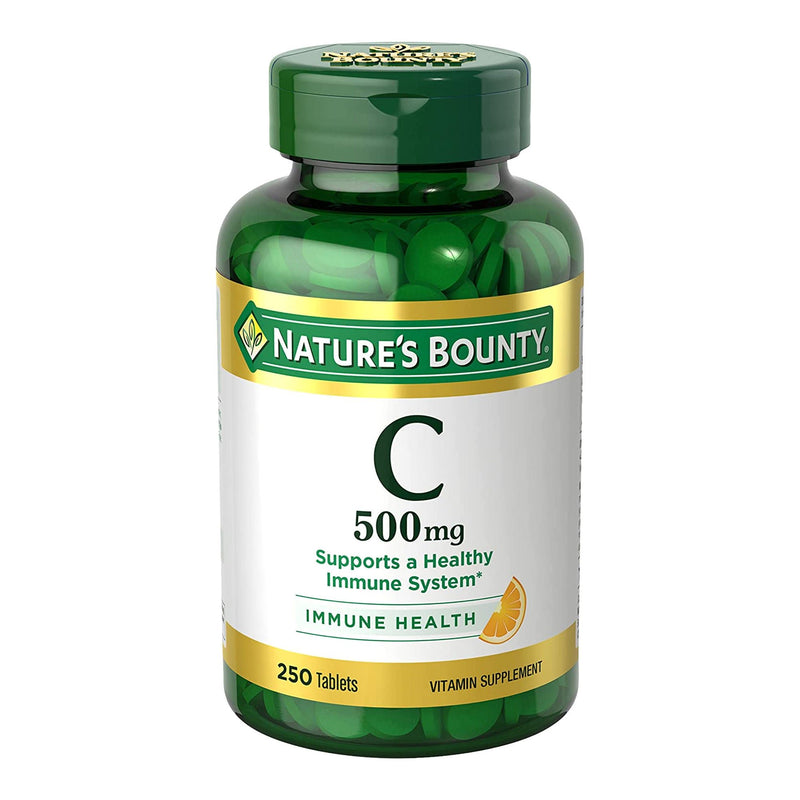 Nature's Bounty Vitamin C-500 mg Tablets (Bottle of 250)