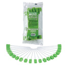 Sage Products Toothette Plus Oral Swabsticks Foam Tip Untreated, 6-Inch Length, Green (50/CS) 