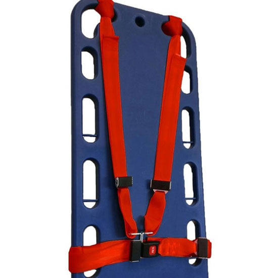 DMS BioThane G1 Shoulder Harness Restraint System - 4.5' Shoulder Straps and 5.3' Torso Strap - Red