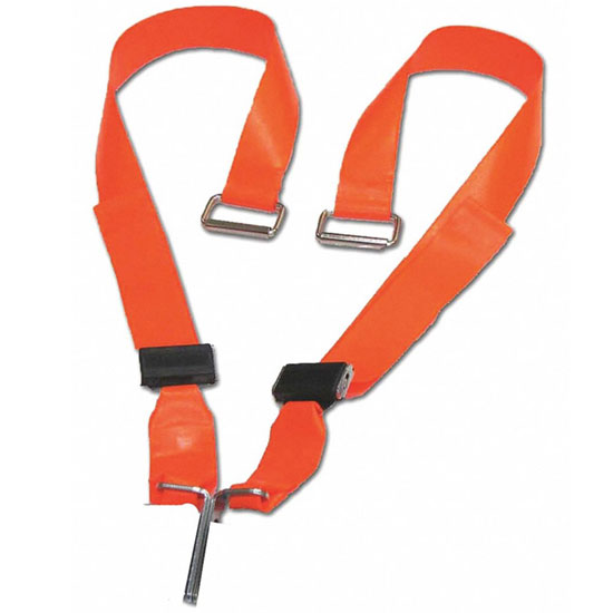 DMS BioThane G1 Shoulder Harness Restraint System - Shoulder Straps Only - 4.5' (Pair)  Silver