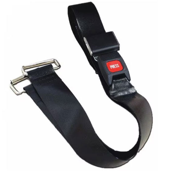 DMS BioThane G1 Strap - Metal Buckle with Metal Loop - Black