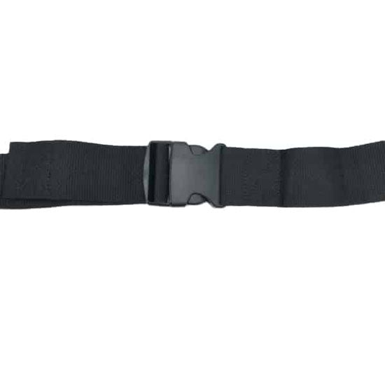 DMS BioThane G1 Strap - Plastic Side Release Buckle - Black