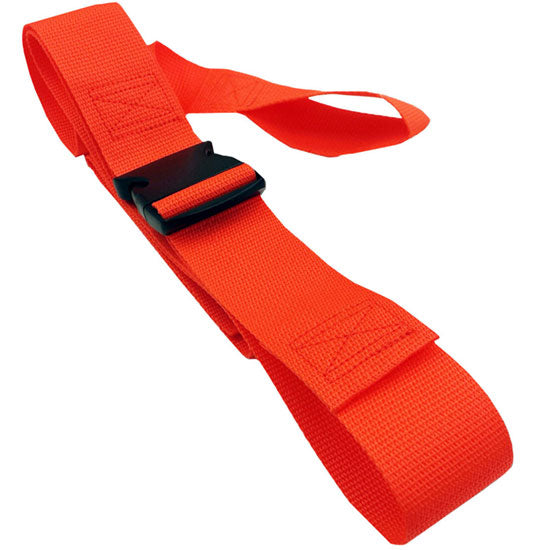 DMS BioThane G1 Strap - Plastic Side Release Buckle - One-Piece  9-Feet-Orange-24-Case