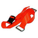 DMS BioThane G1 Strap - Plastic Side Release Buckle with Metal Loop - Orange