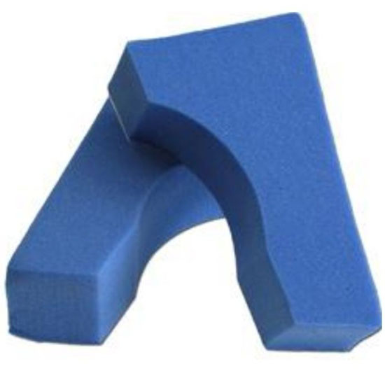 DMS Blue Sticky Wedge Foam Blocks  50/Case