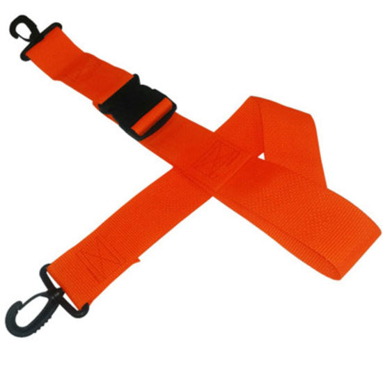 DMS Disposable Polypropylene Strap - Plastic Side Release Buckle with Plastic Swivel Speed Clip  7 Feet - Red, White, and Blue Set (3/Pack)