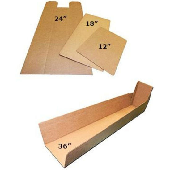 DMS Economy Plain Cardboard Folding Splint - Measurements