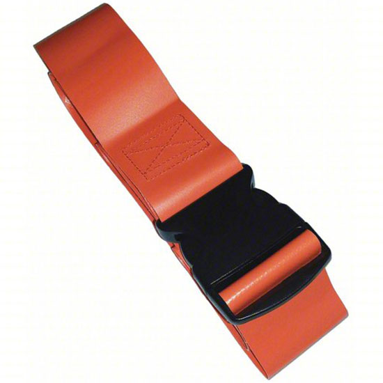 DMS Impervious Vinyl Gait Belt with Plastic Side Release Buckle - Orange