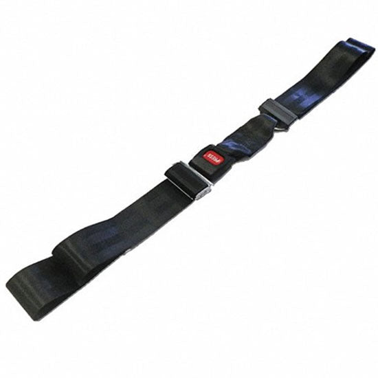 DMS Impervious Vinyl Shoulder Harness Restraint System - Torso/Lap Strap Only - 5.3'  Yellow