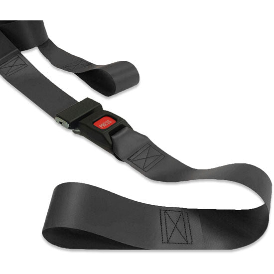 DMS Impervious Vinyl Strap - Metal Buckle with Loop End - Black