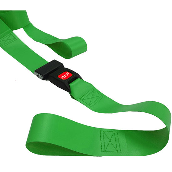 DMS Impervious Vinyl Strap - Metal Buckle with Loop End - Green