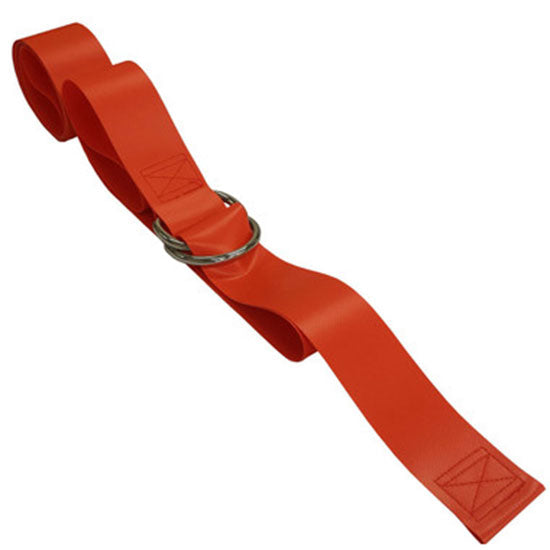 DMS Impervious Vinyl Strap - Metal Double D-Ring  15 Feet - Yellow